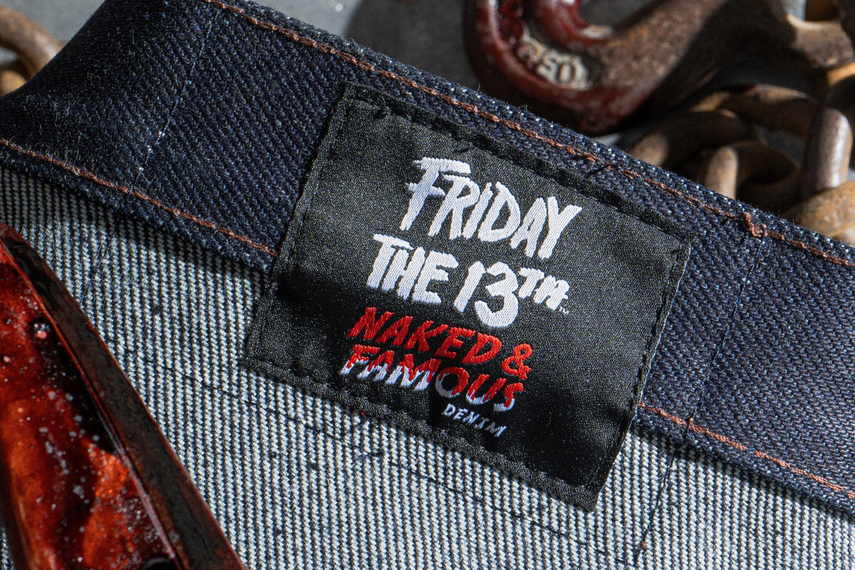 Naked & Famous Denim x Friday The 13th Jason Voorhees Selvedge