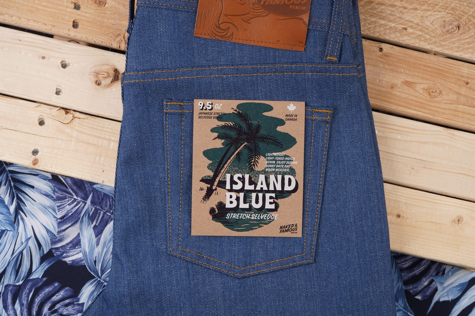 Island Blue Stretch Selvedge