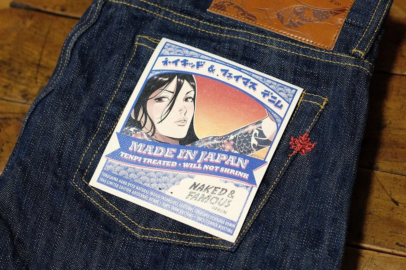 MIJ8 – Tokushima Natural Indigo Hand Dyed Intangible Cultural Treasure Selvedge Denim