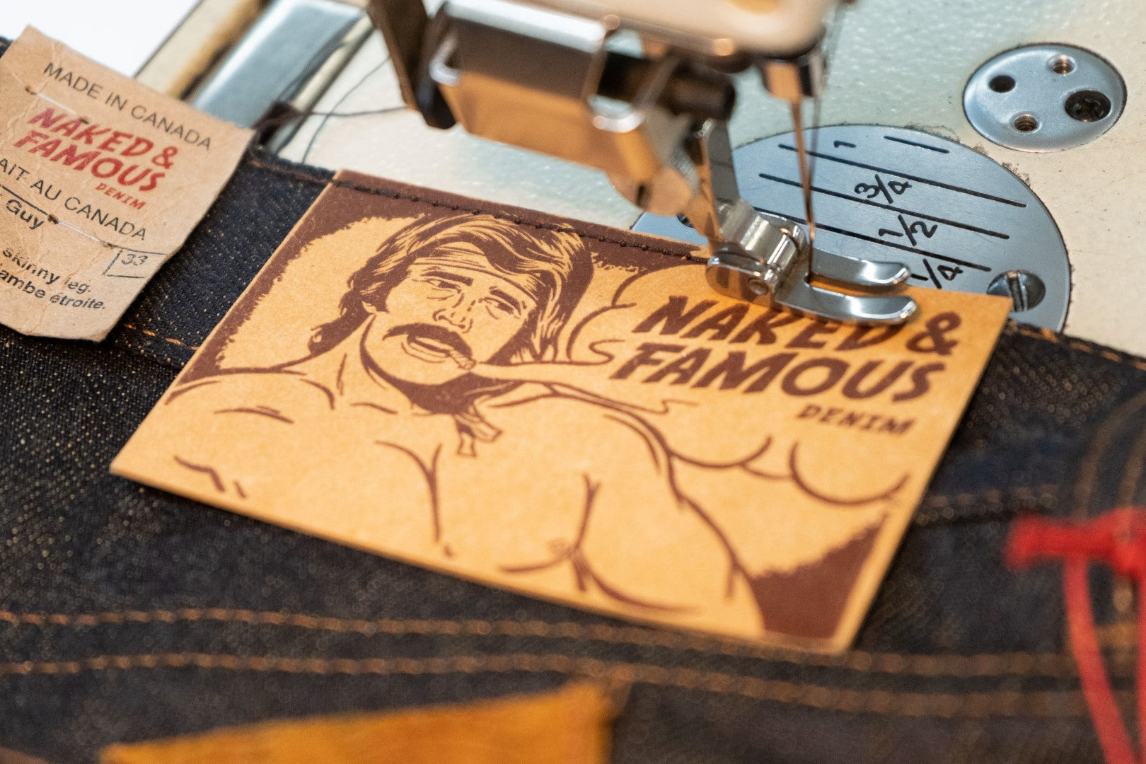 The Brute Leather Patch | Naked & Famous Denim