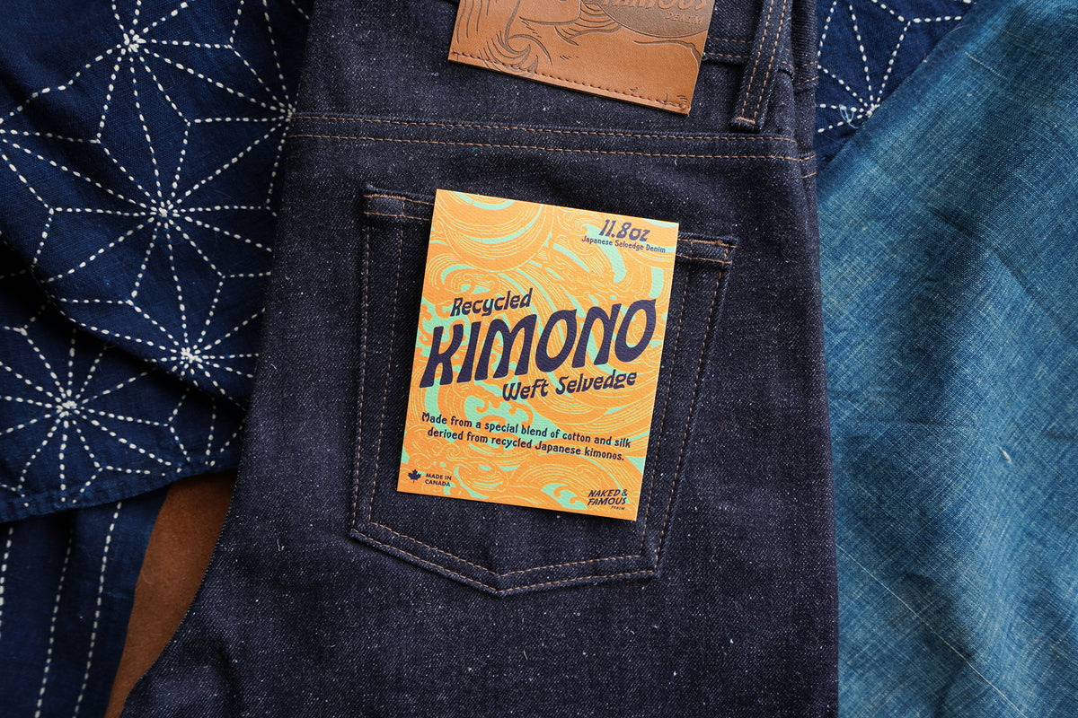 Add Some Japanese Culture To Your Denim Collection With The Recycled Kimono Weft Selvedge