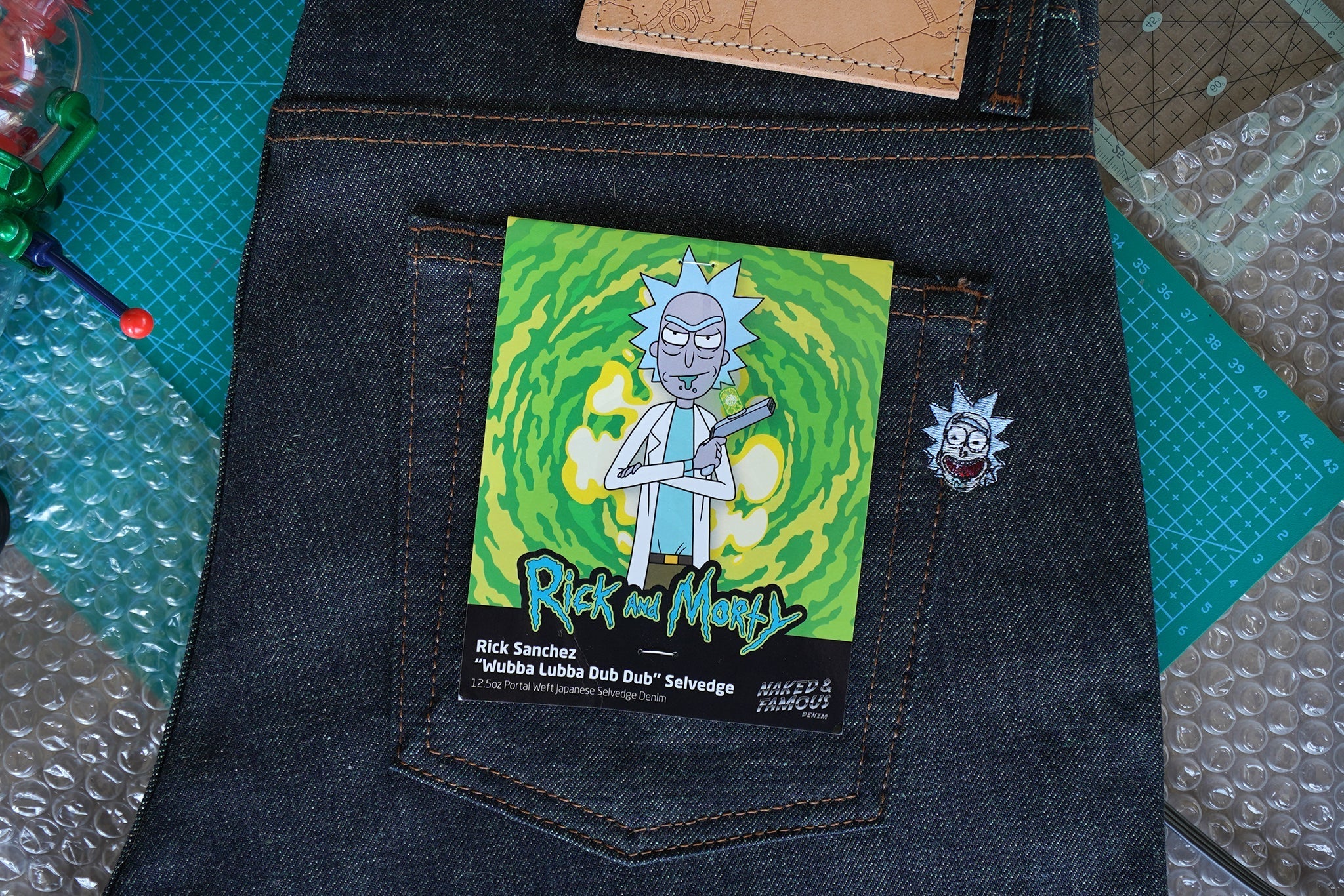 Rick Sanchez “Wubba Lubba Dub Dub” Selvedge