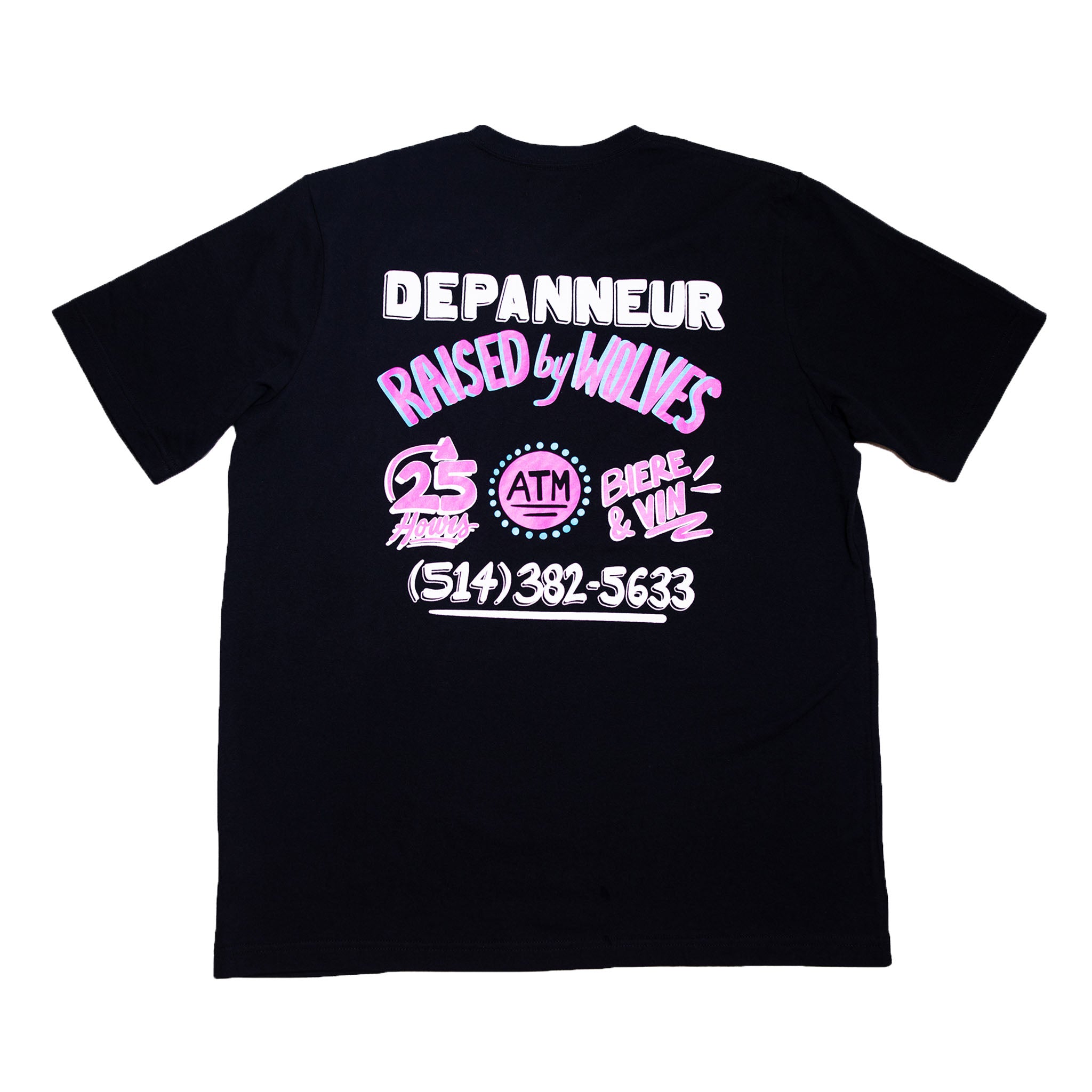 Depanneur Tee - Black by Raised by Wolves