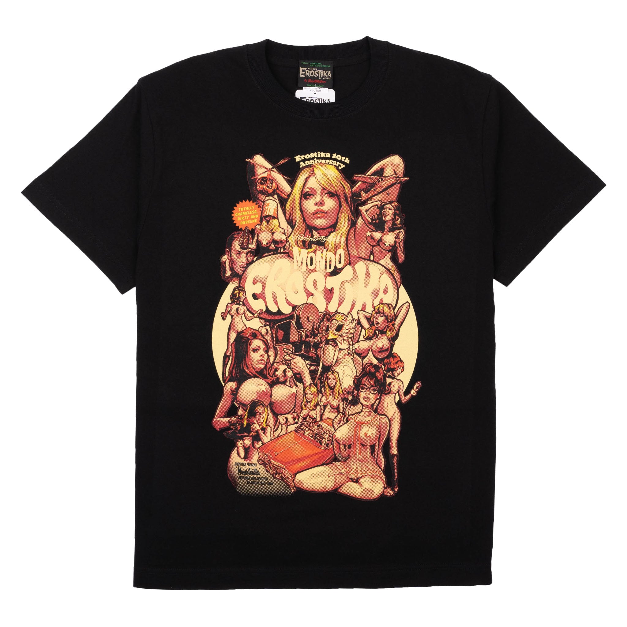 Mondo Erostika T-Shirt - Black by Erostika by Rockin'Jelly Bean