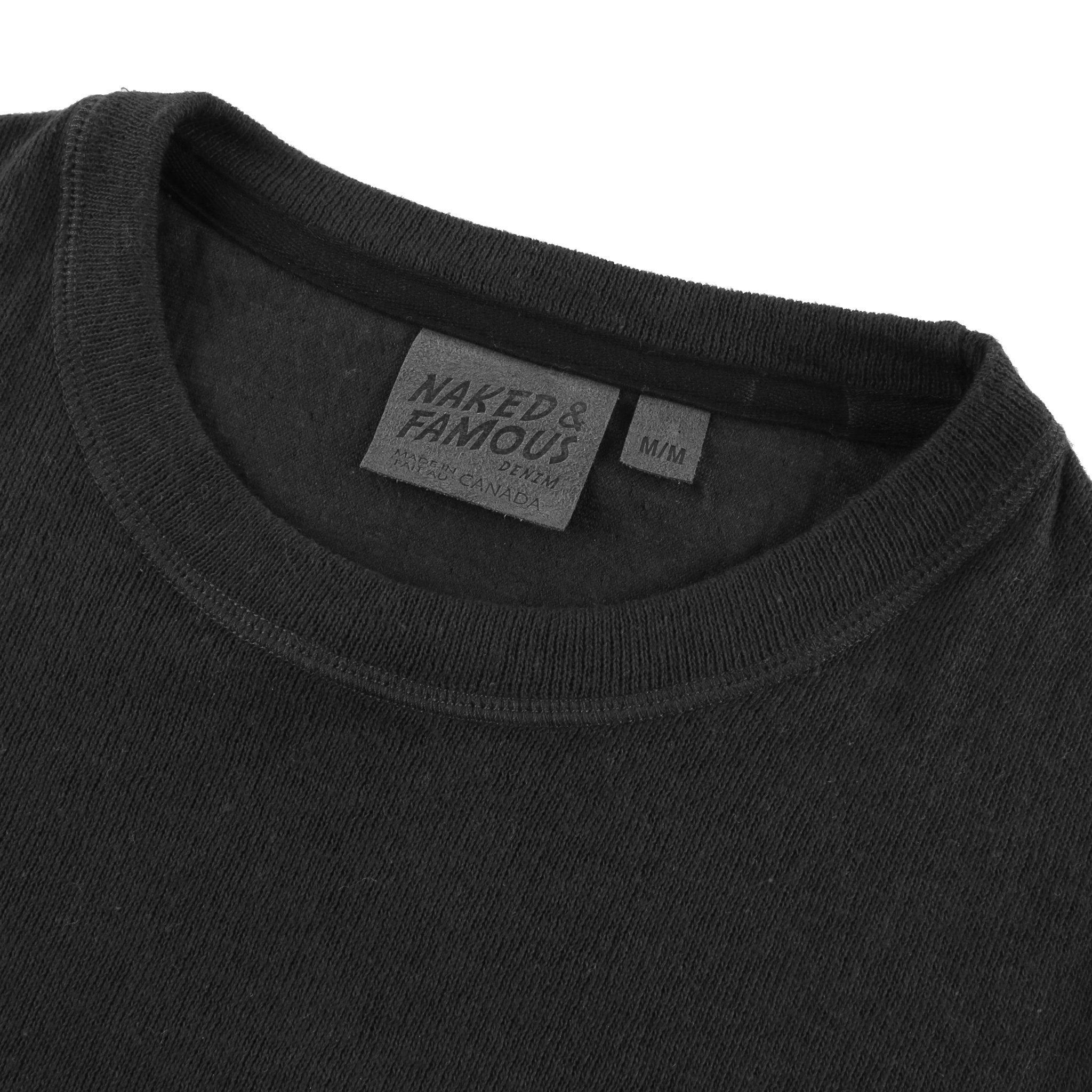 Slim Crew - Vintage Doubleface - Black by Naked & Famous Denim