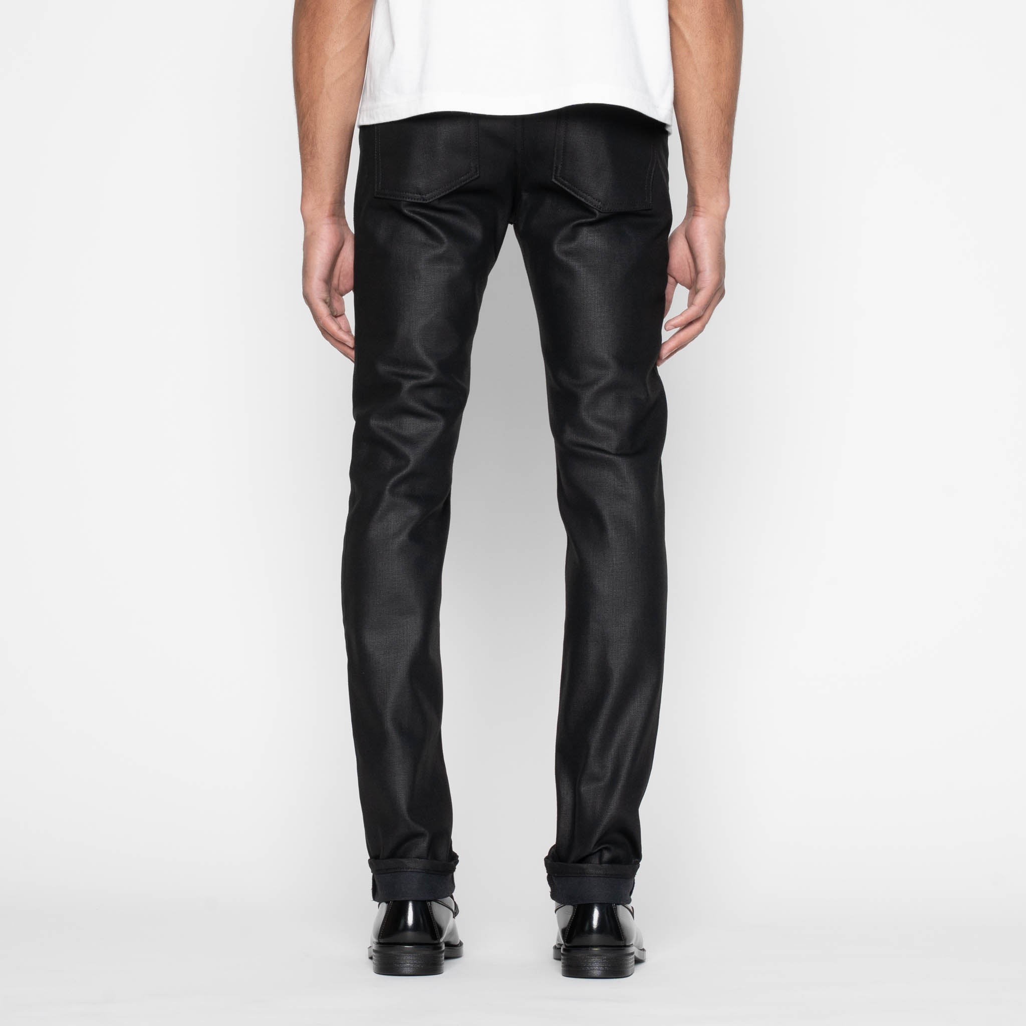Super Guy - Wax Coated Black Stretch by Naked & Famous Denim