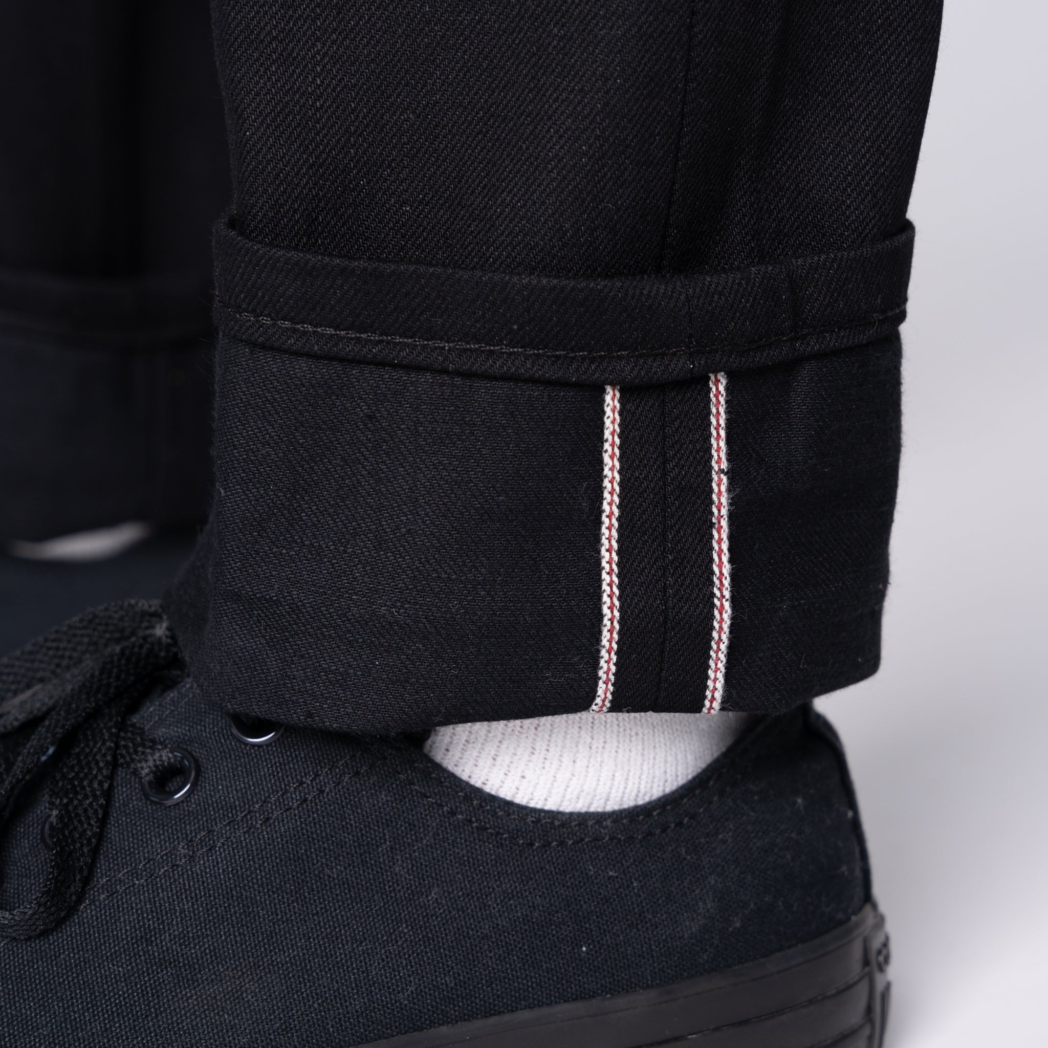 Weird Guy - Solid Black Selvedge - 36" Long Inseam by Naked & Famous Denim