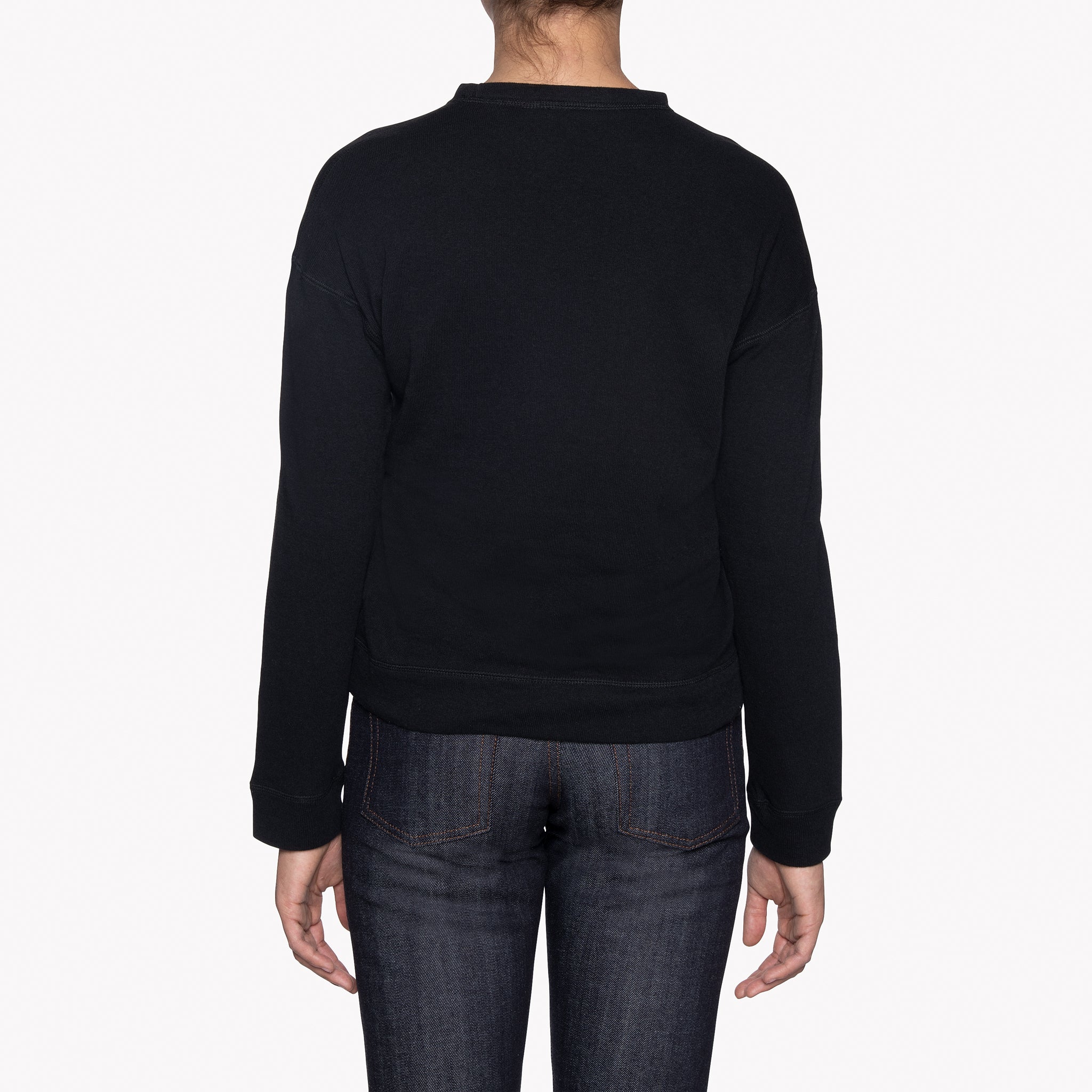Women's - Weekend Crew - Vintage Doubleface - Black by Naked & Famous Denim