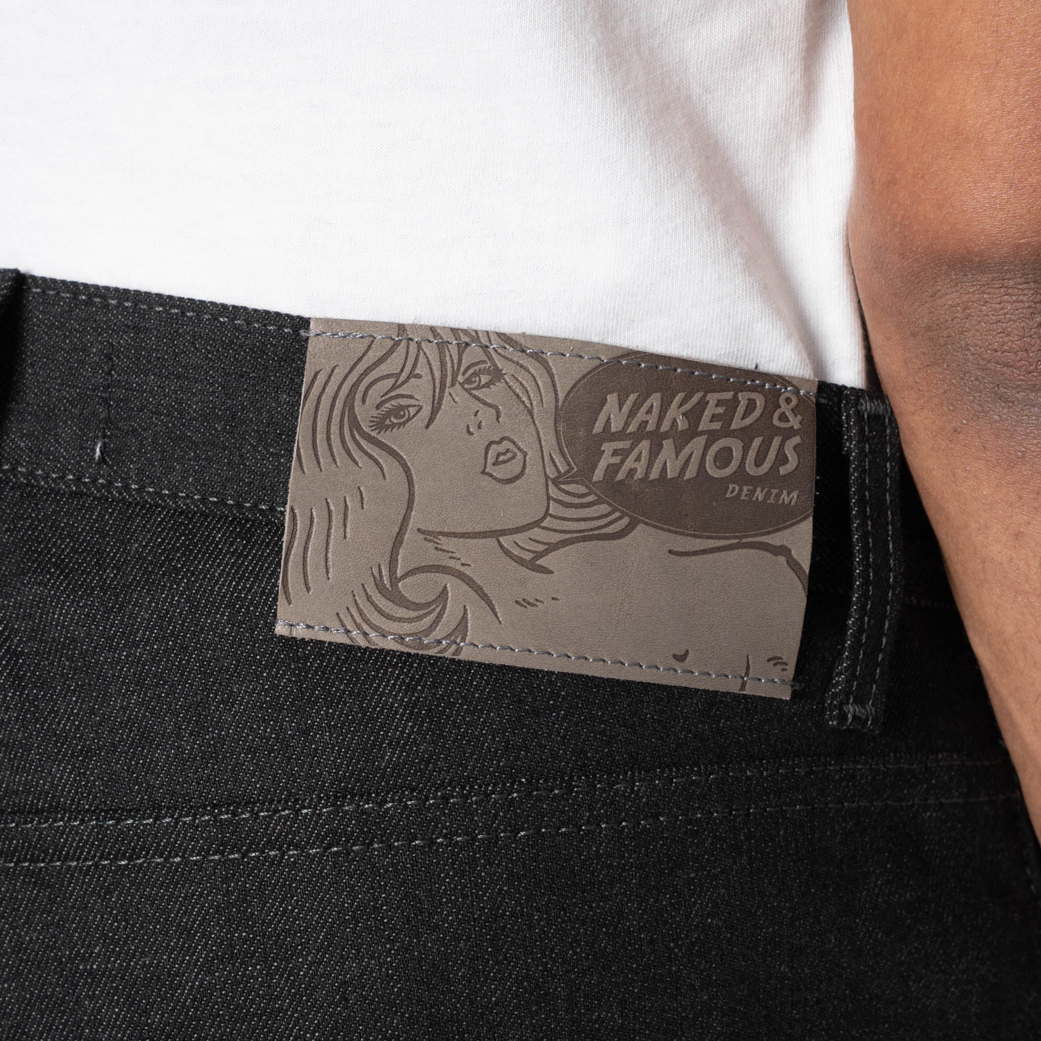 Easy Guy - Black x Grey Stretch Selvedge by Naked & Famous Denim