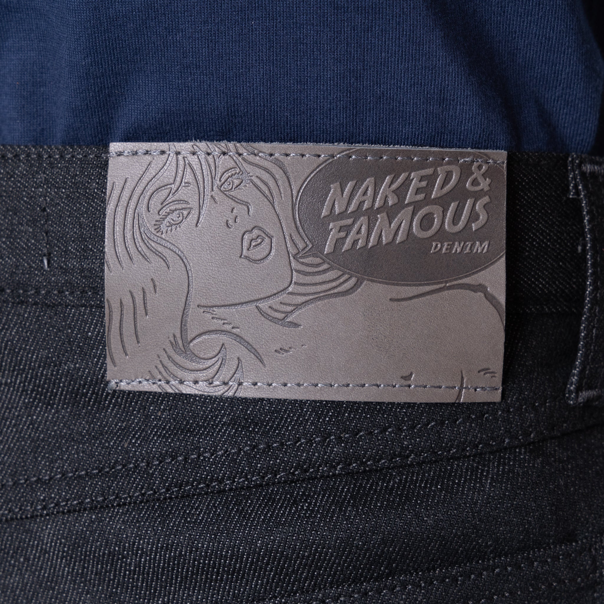 True Guy - Black x Grey Stretch Selvedge by Naked & Famous Denim