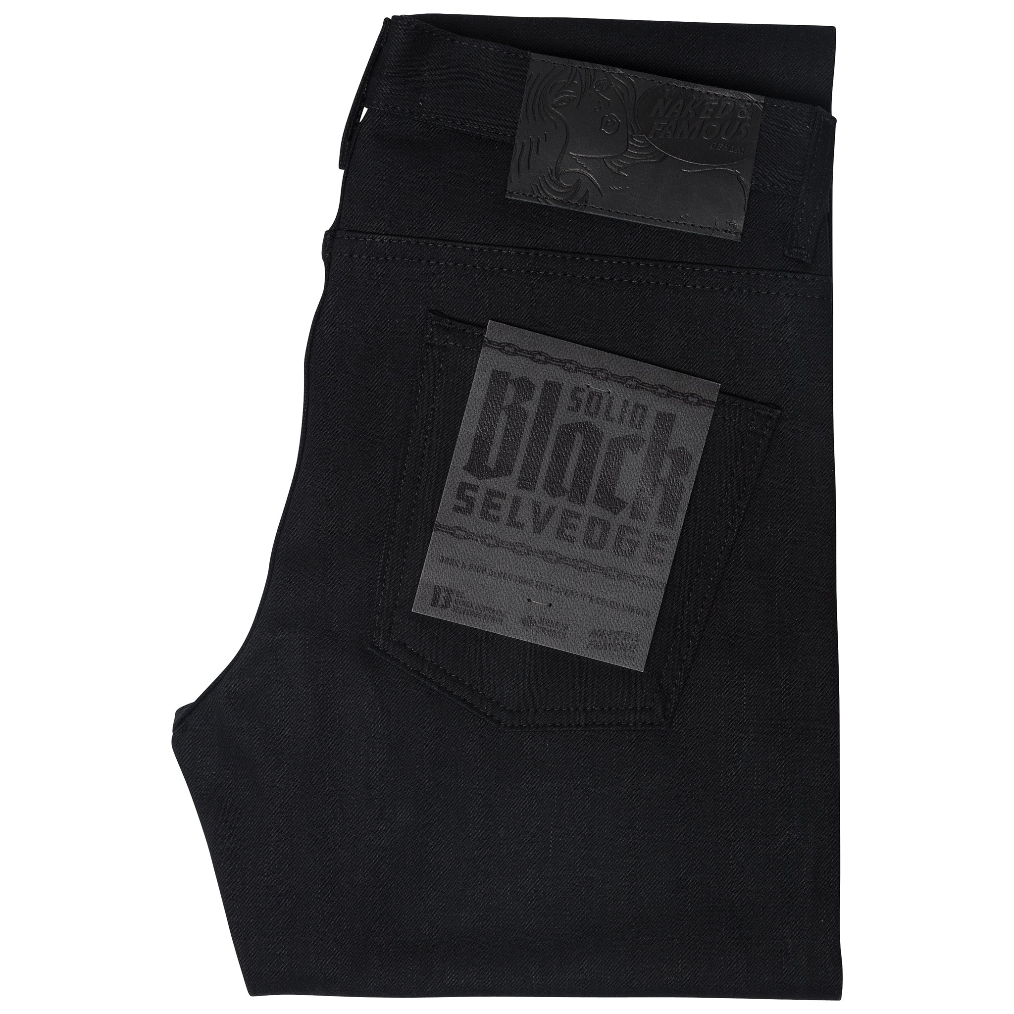 Super Guy - Solid Black Selvedge by Naked & Famous Denim
