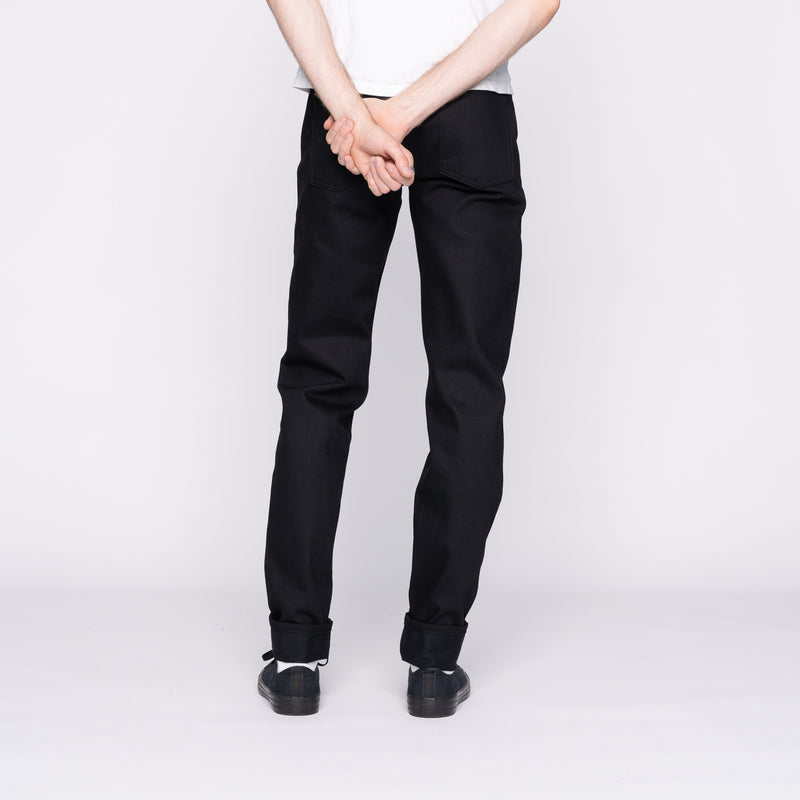 Easy Guy - Solid Black Selvedge - 36" Long Inseam