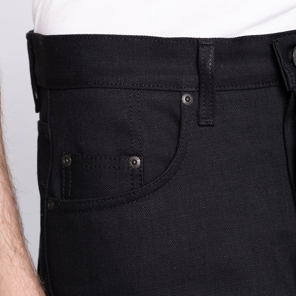 Easy Guy - Solid Black Selvedge - 36" Long Inseam by Naked & Famous Denim