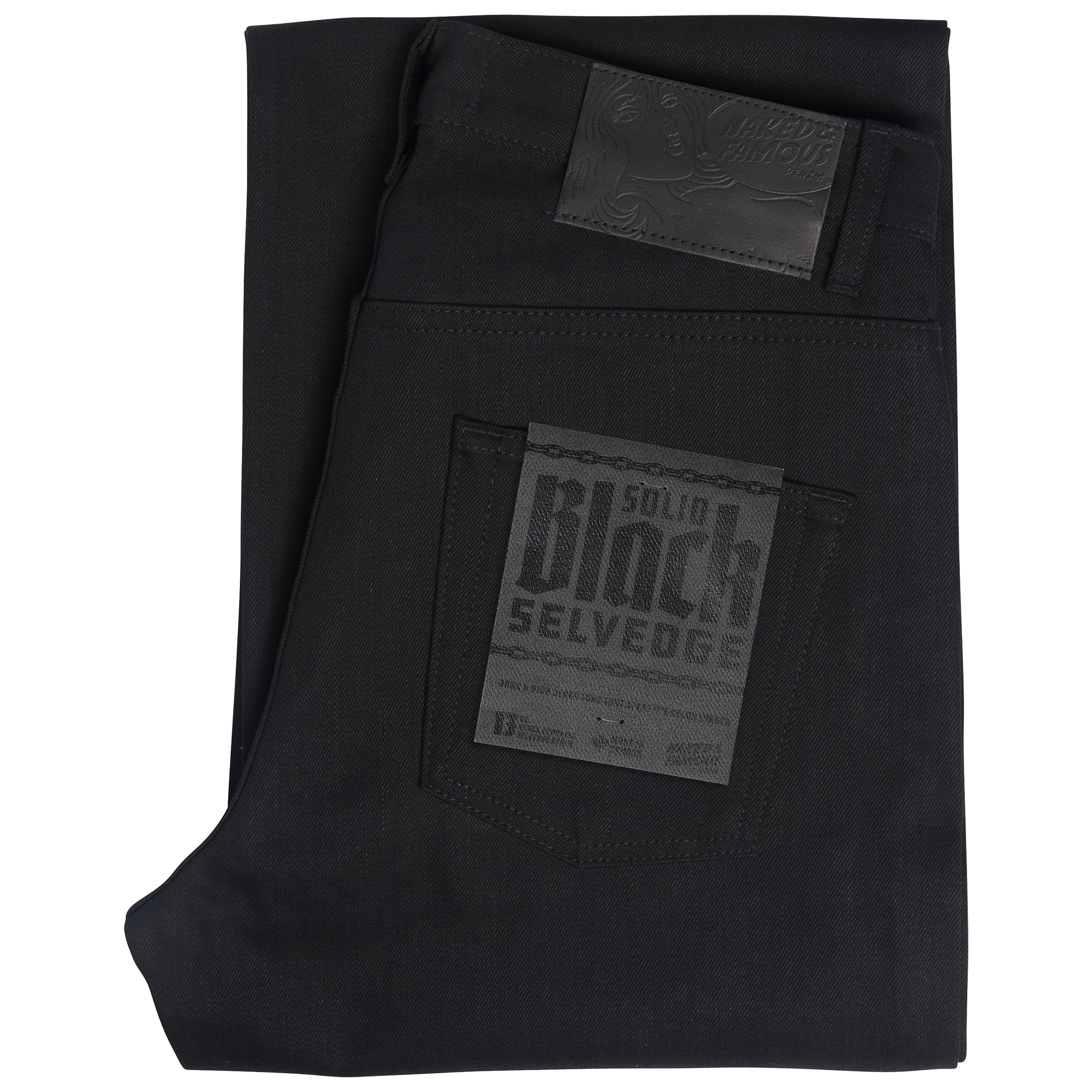 Strong Guy - Solid Black Selvedge by Naked & Famous Denim