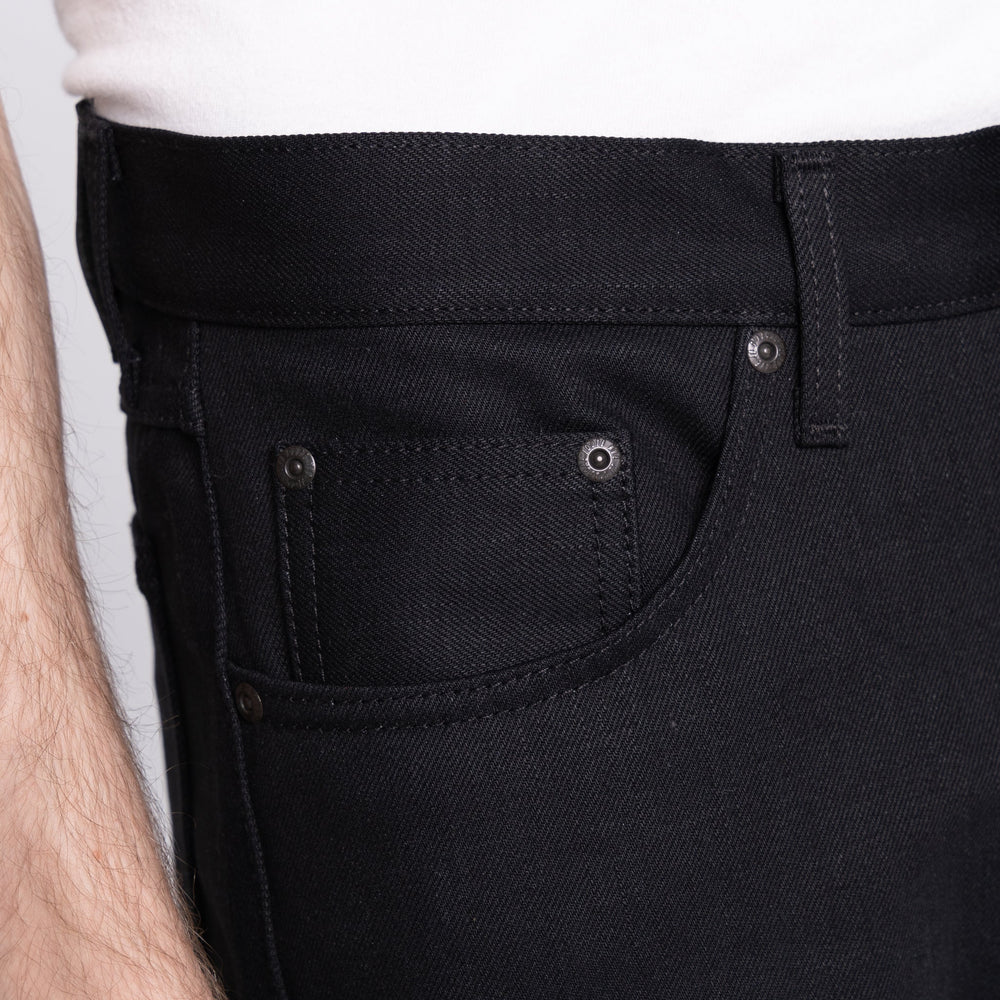 True Guy - Solid Black Selvedge - 36" Long Inseam by Naked & Famous Denim