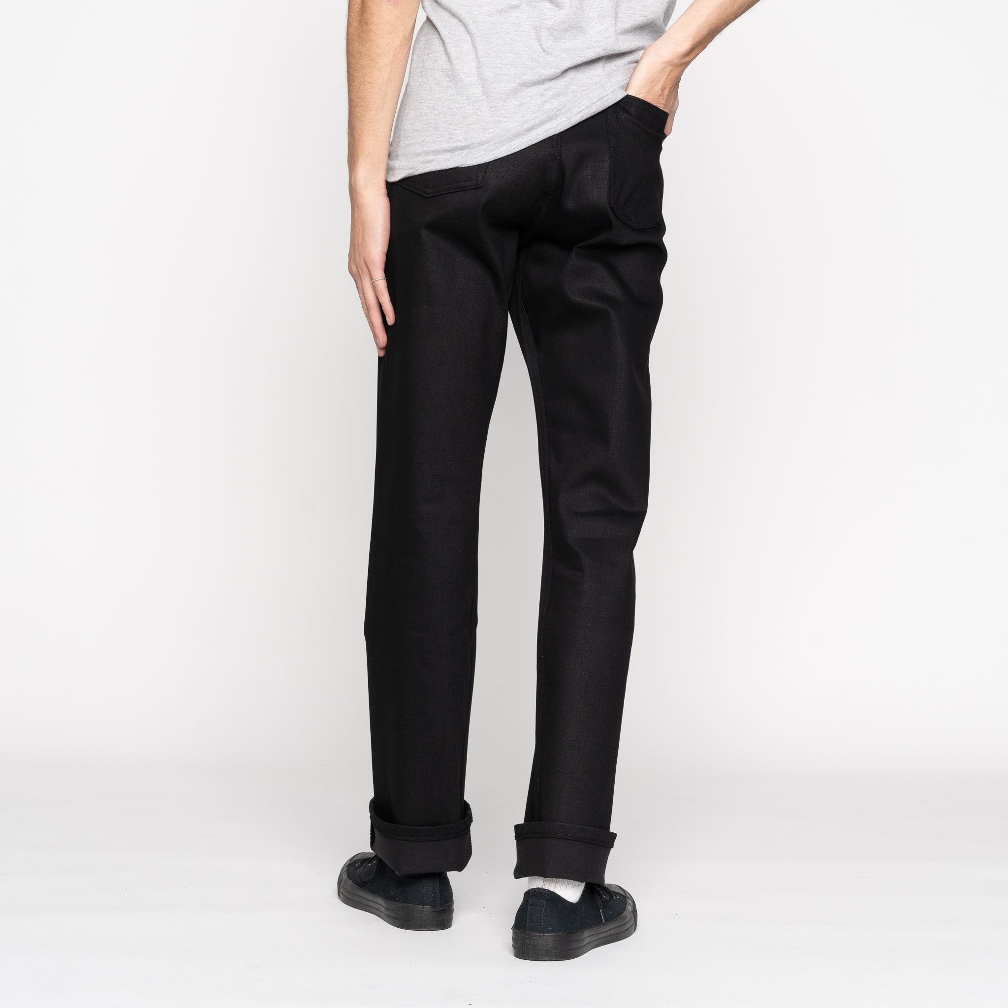 True Guy - All Black Comfort Stretch by Naked & Famous Denim