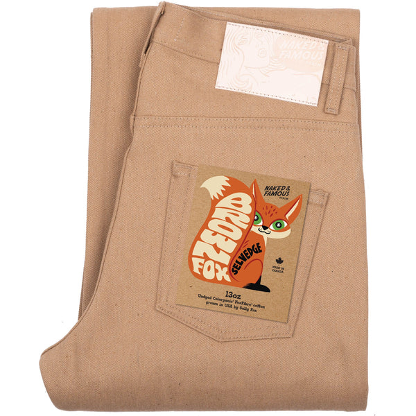 Strong Guy - Brown Fox Selvedge - Brown by Naked & Famous Denim