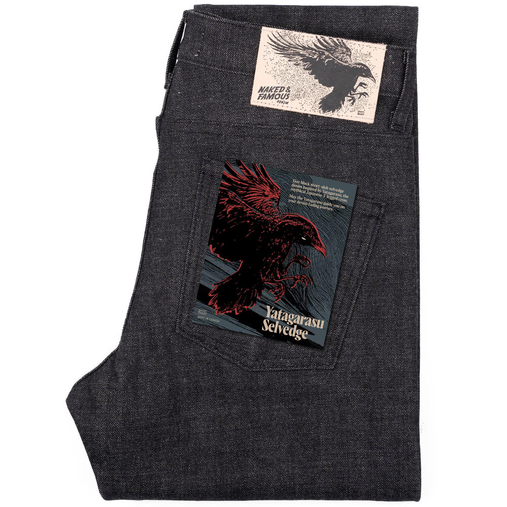 Super Guy - Yatagarasu Selvedge - Black by Naked & Famous Denim