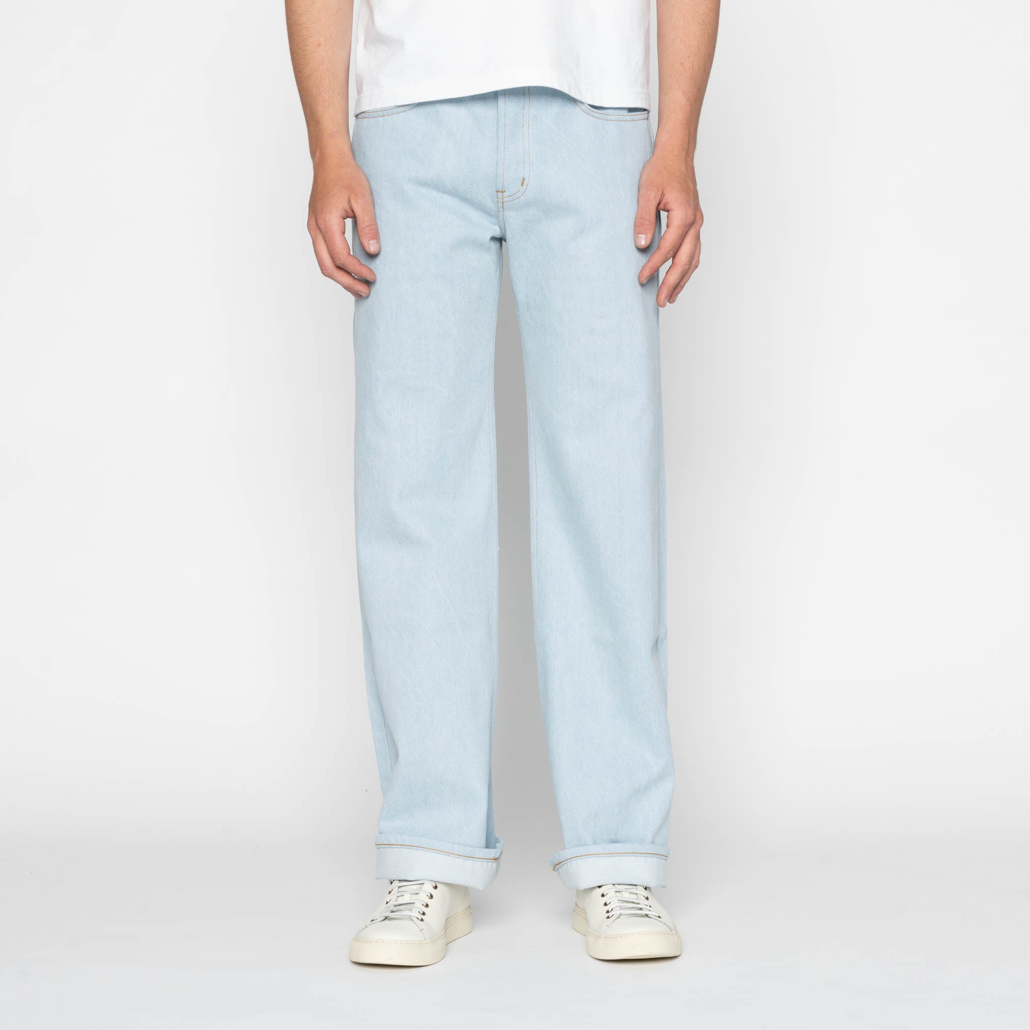 Strong Guy - Secret Agent Bleach Blue by Naked & Famous Denim