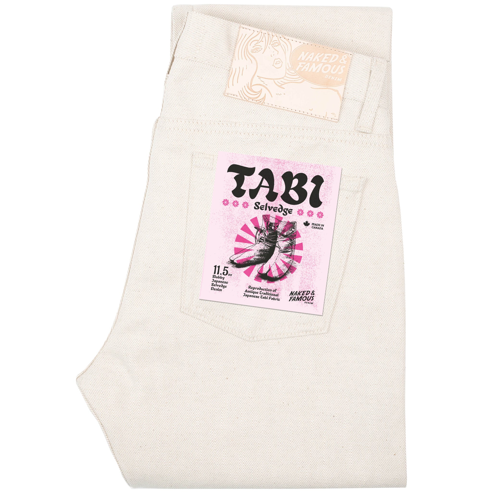 Weird Guy - Tabi Selvedge - Off White by Naked & Famous Denim