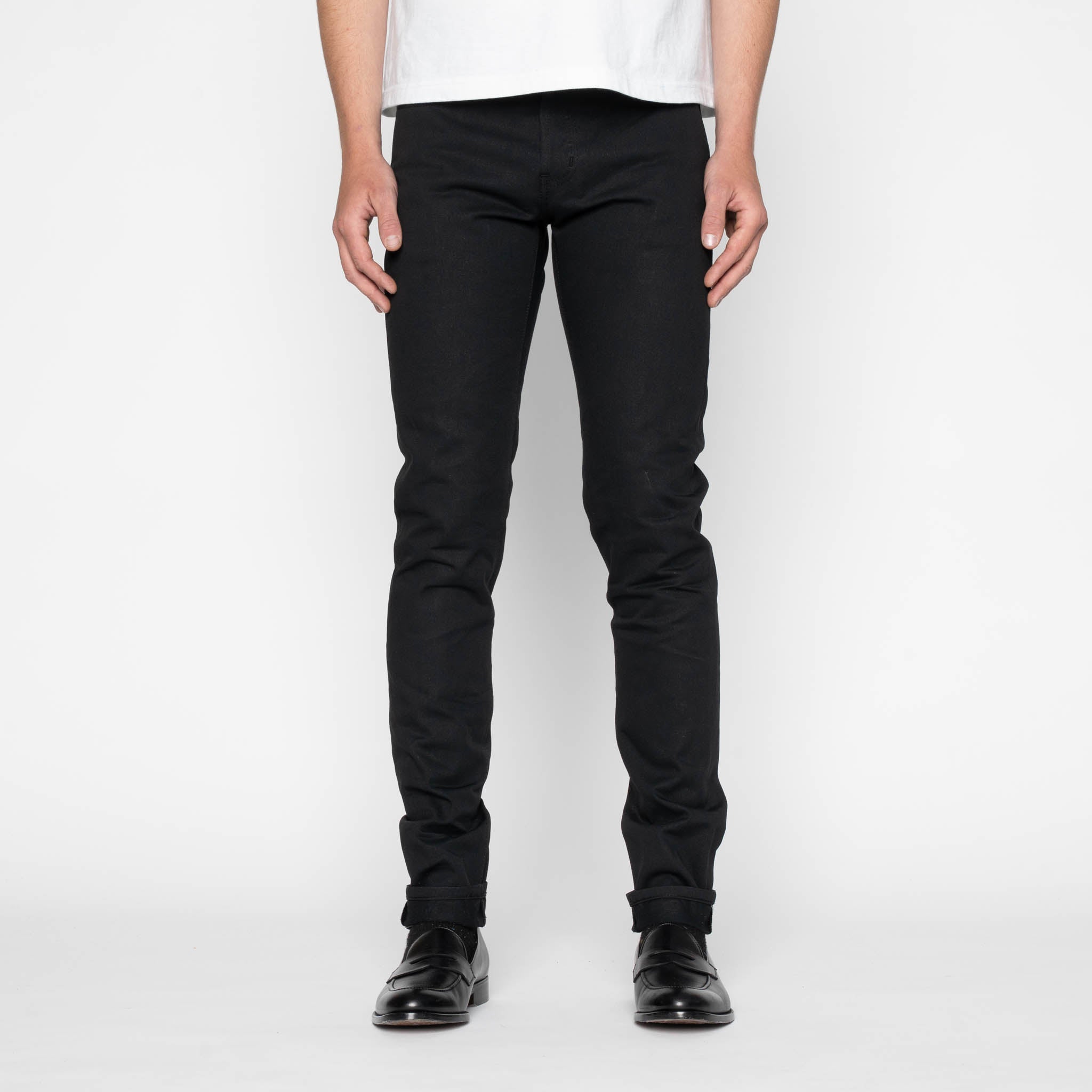 Super Guy - Selvedge Slacks Black by Naked & Famous Denim