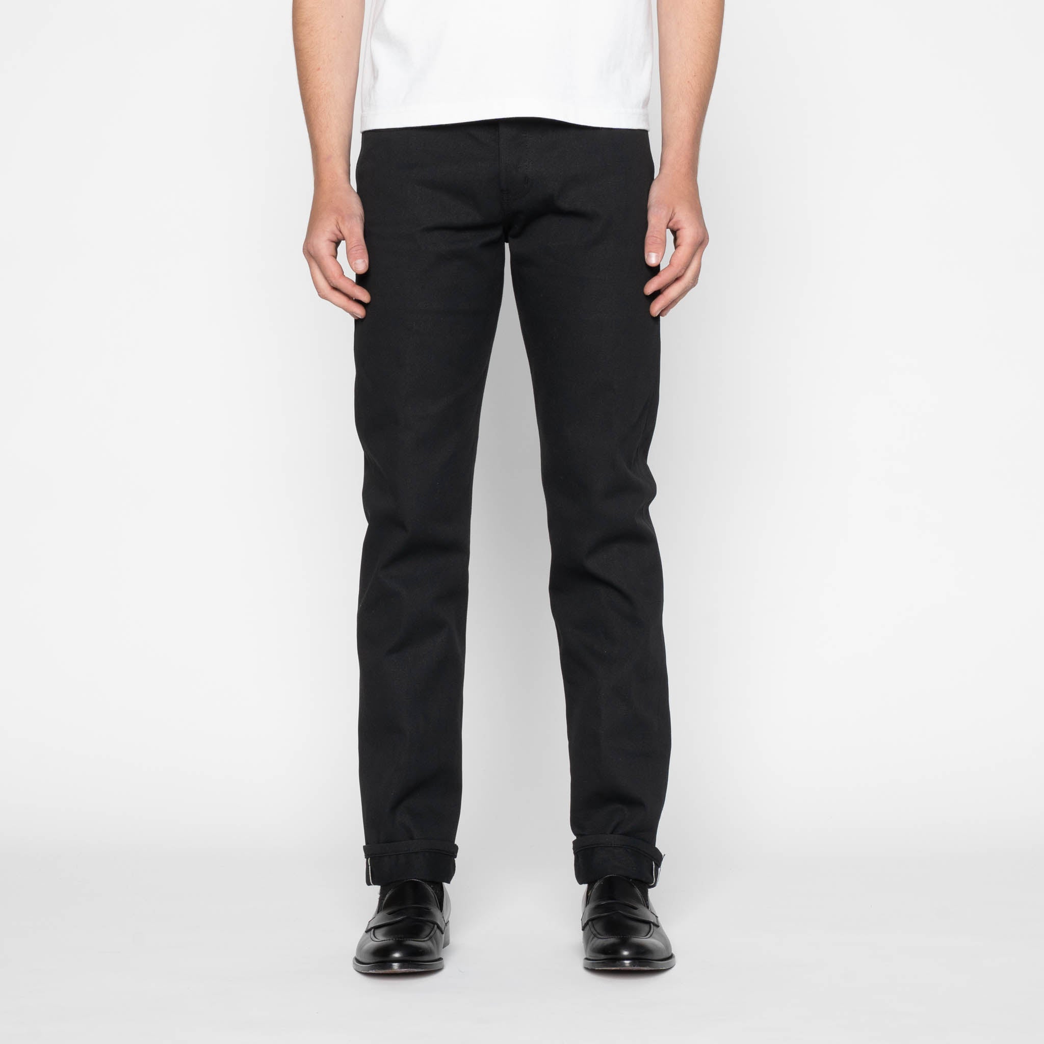 Weird Guy - Selvedge Slacks Black by Naked & Famous Denim