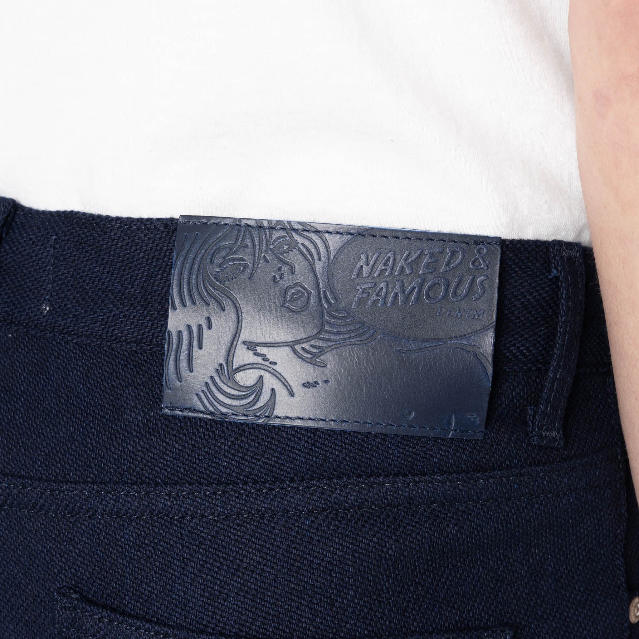 Super Guy - Maekake Dobby - Indigo by Naked & Famous Denim