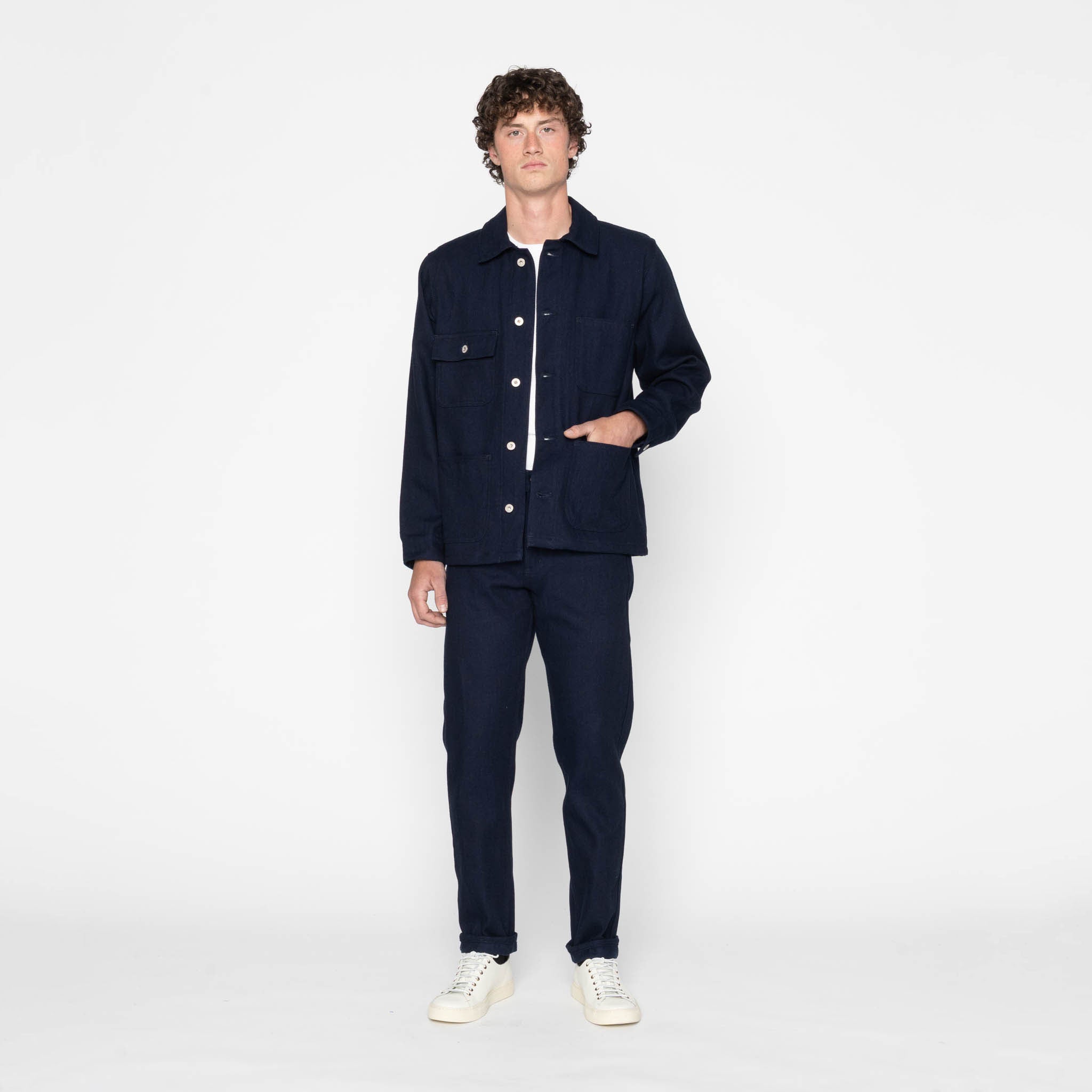 Easy Guy - Maekake Dobby - Indigo by Naked & Famous Denim