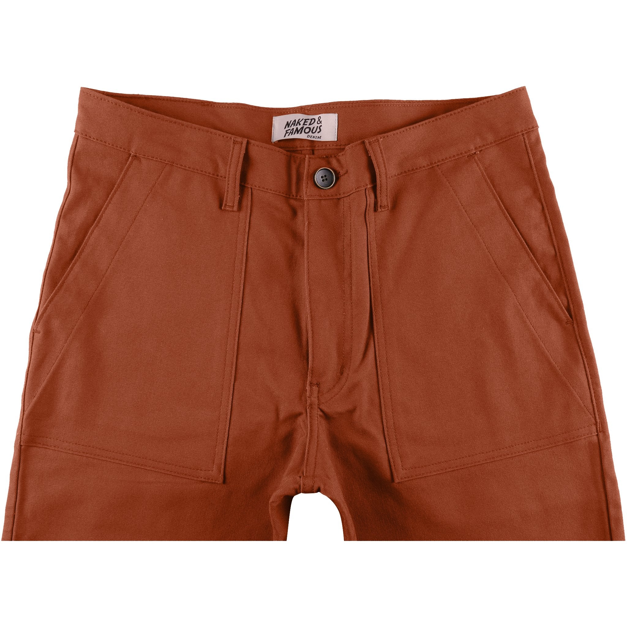 Work Pant - Brick Canvas by Naked & Famous Denim