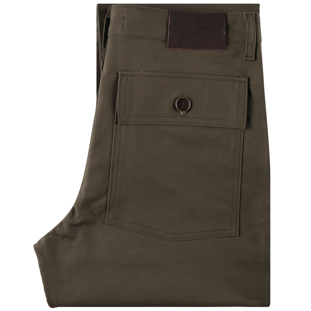 Work Pant - Green Canvas by Naked & Famous Denim