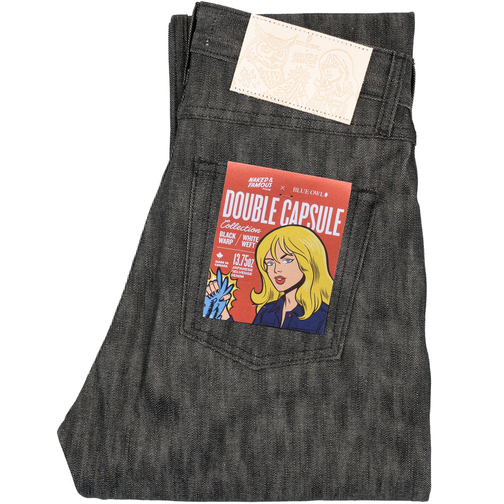 True Guy - Double Capsule - Black Warp / White Weft Selvedge by Naked & Famous Denim