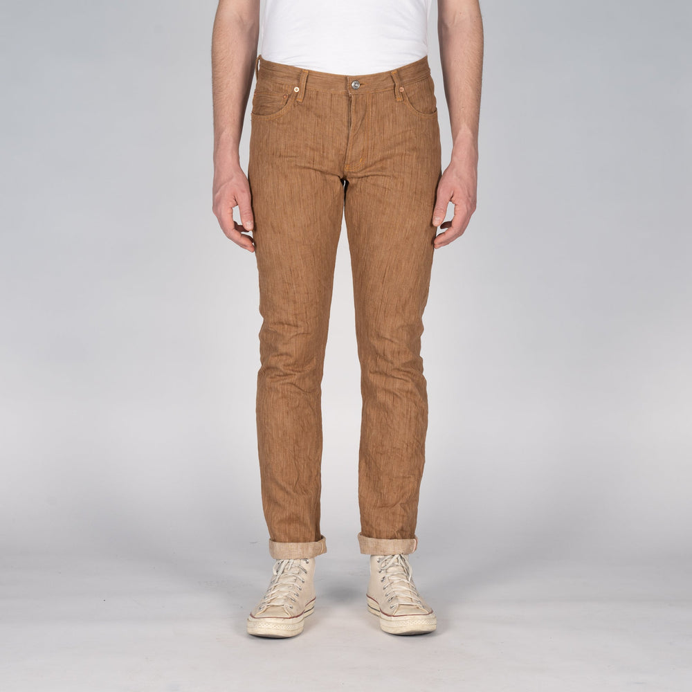 Super Guy - MIJ11 - Tokushima Hand Dyed Kakishibu Selvedge by Naked & Famous Denim