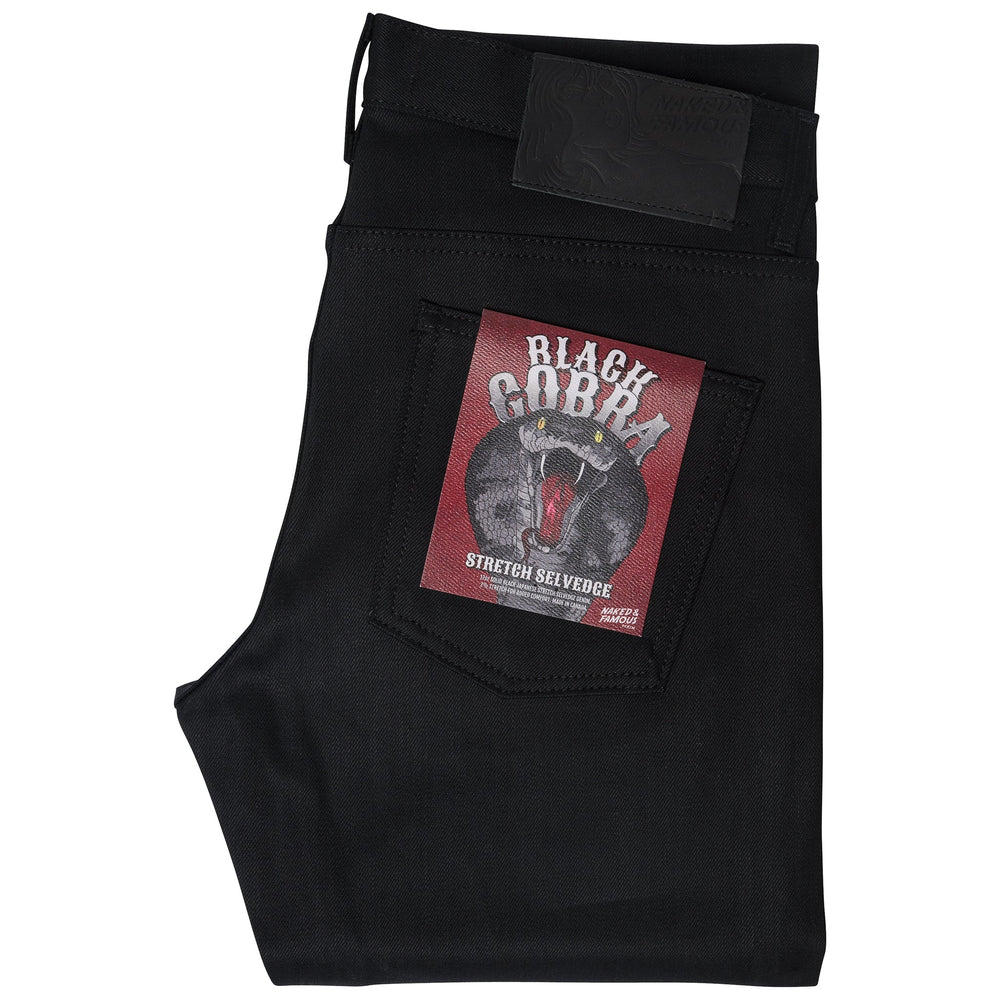 Super Guy - Black Cobra Stretch Selvedge by Naked & Famous Denim