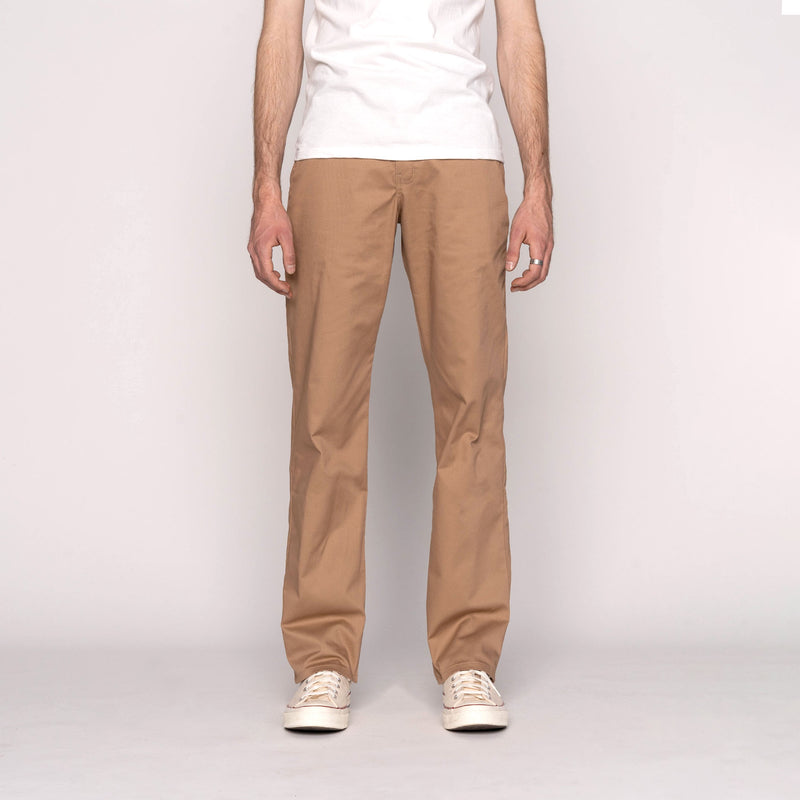 Straight Chino - Beige Stretch Twill