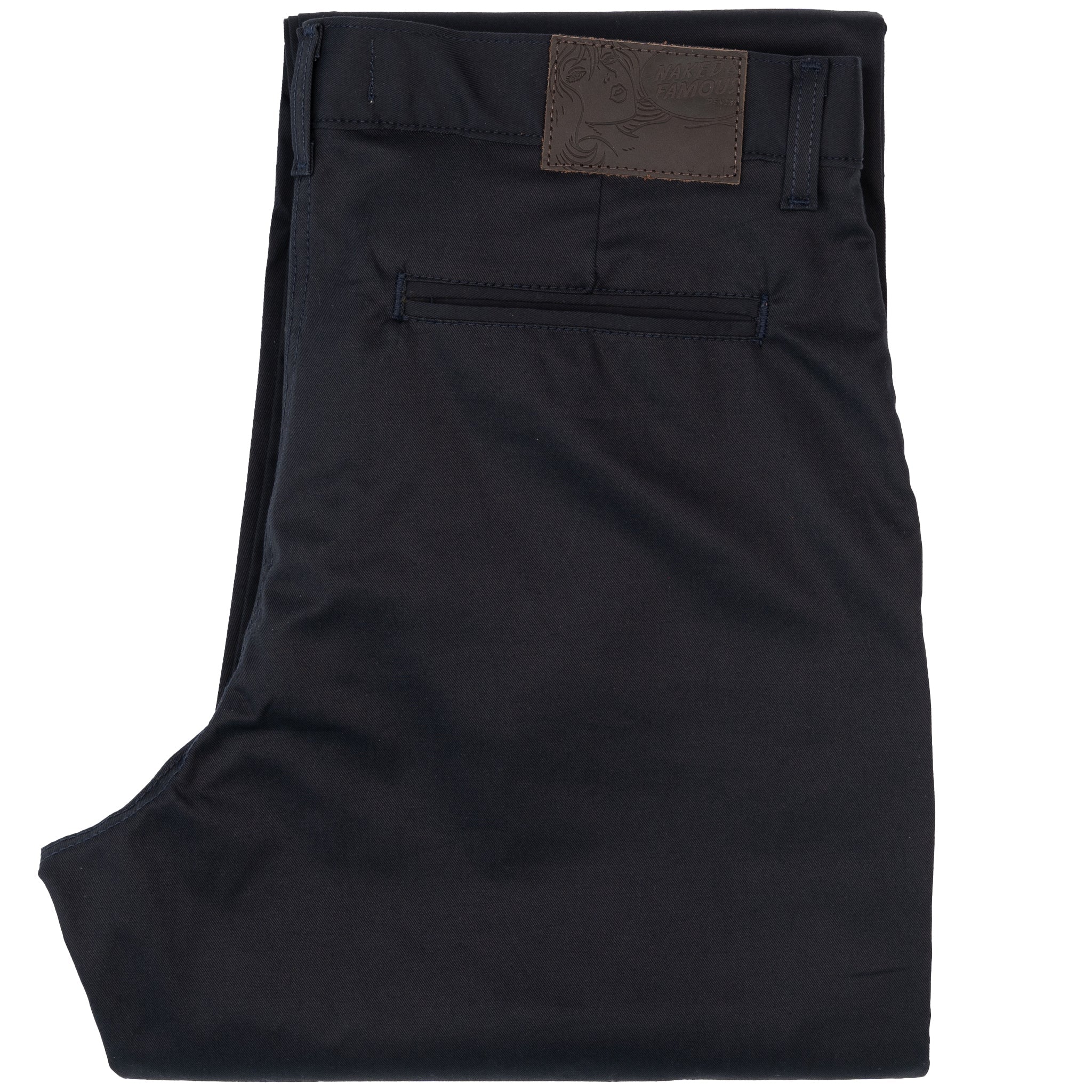 Straight Chino - Navy Stretch Twill by Naked & Famous Denim
