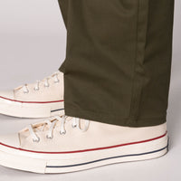 Straight Chino - Green Stretch Twill