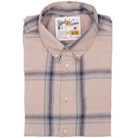 Easy Shirt - Hemp Blend Check - Sand