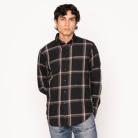 Easy Shirt - Hemp Blend Check - Black