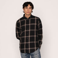 Easy Shirt - Hemp Blend Check - Black