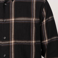 Easy Shirt - Hemp Blend Check - Black