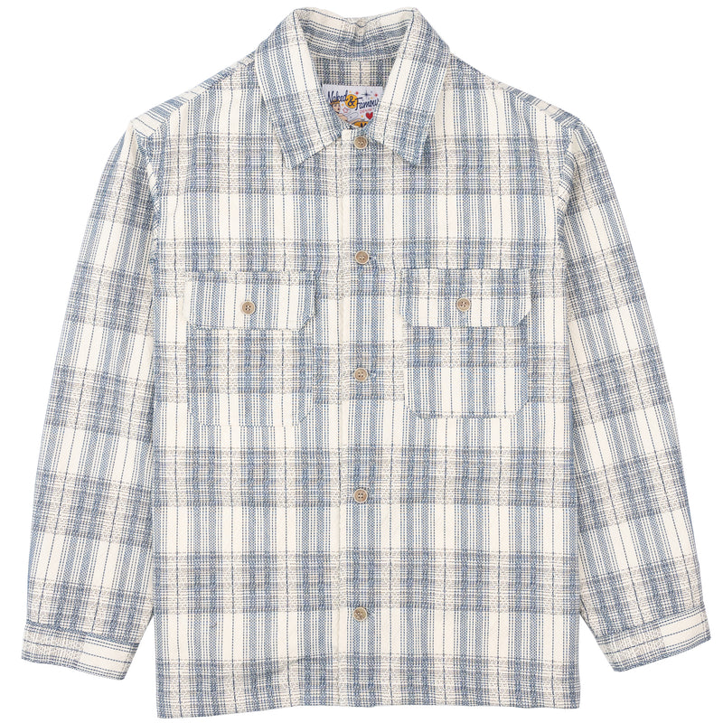 Work Shirt - Asagi Sashiko - White