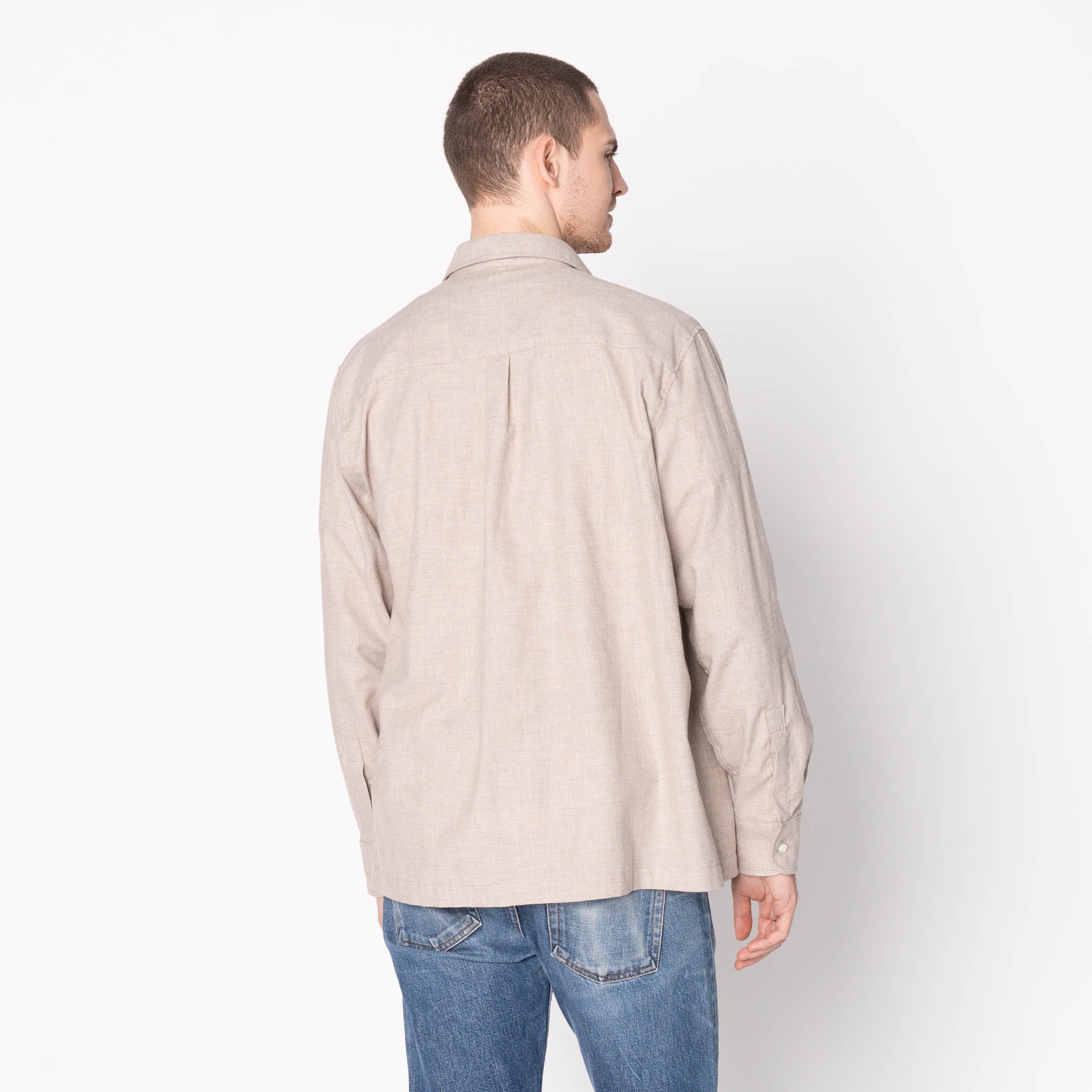 True Shirt - Soft Twill - Taupe by Naked & Famous Denim