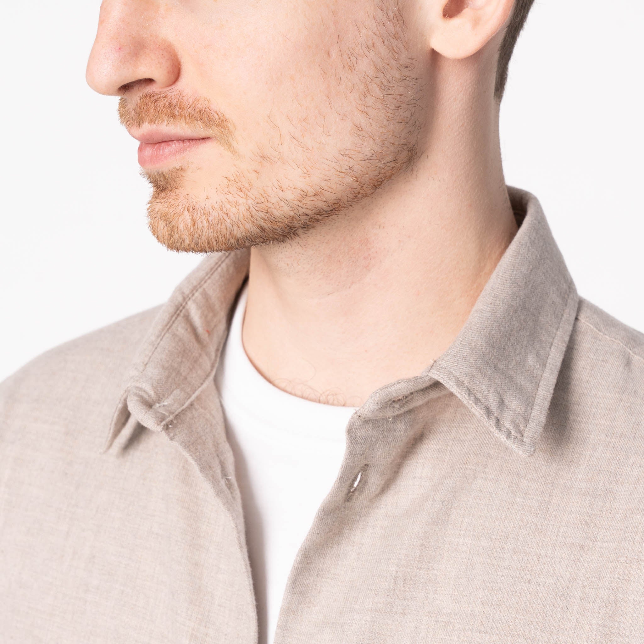 True Shirt - Soft Twill - Taupe by Naked & Famous Denim