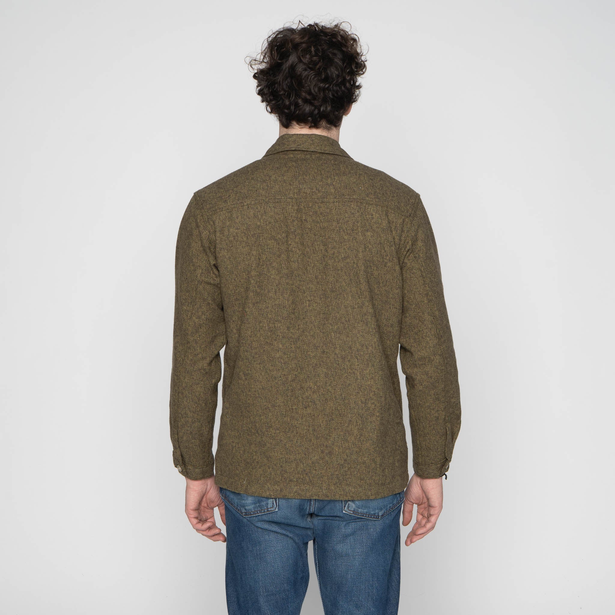 Work Shirt - Herringbone Triple Twist - Forest by Naked & Famous Denim