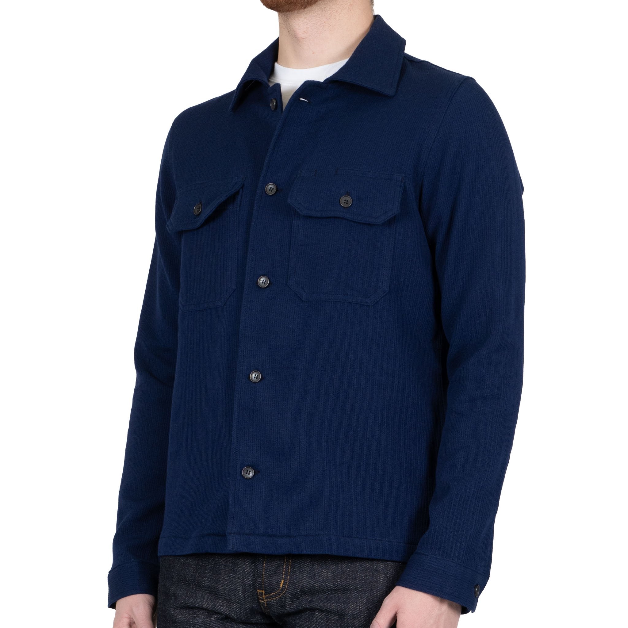 Work Shirt - Loose Weave Dobby - Indigo by Naked & Famous Denim