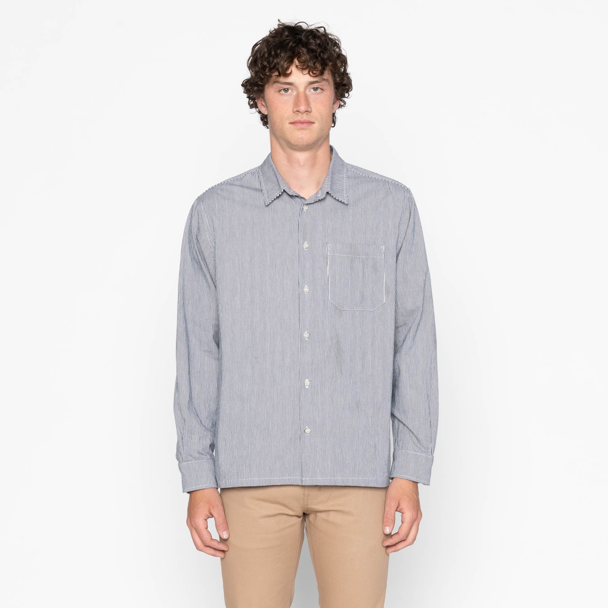 True Shirt - Organic Hickory - Indigo by Naked & Famous Denim