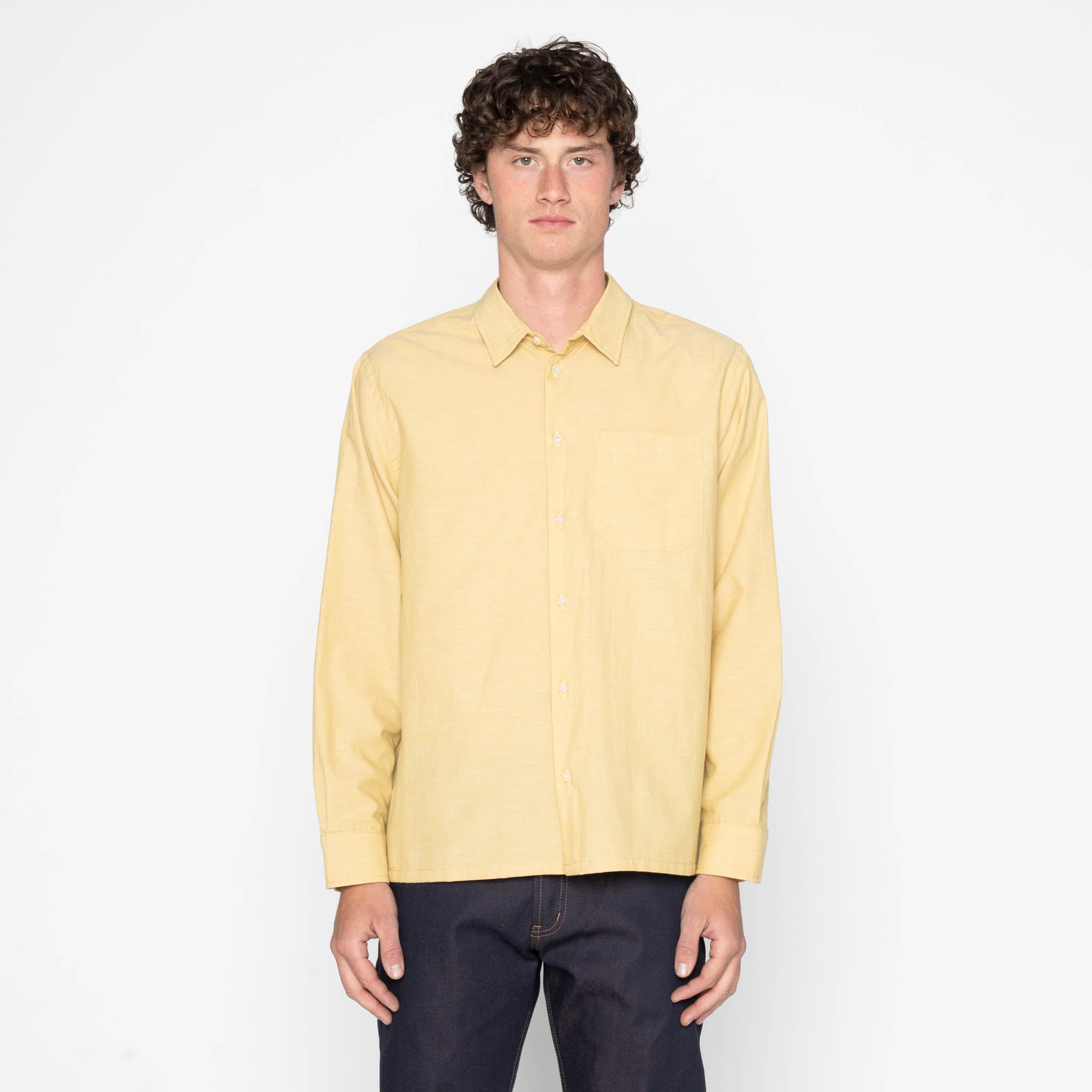 True Shirt - Selvedge Chambray - Yellow by Naked & Famous Denim