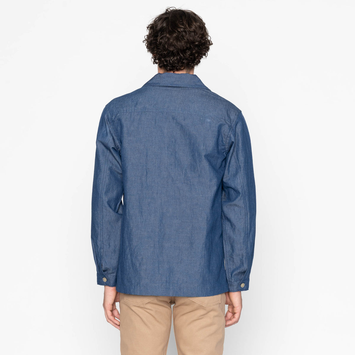 Work Shirt - Linen Blend Denim - Indigo by Naked & Famous Denim