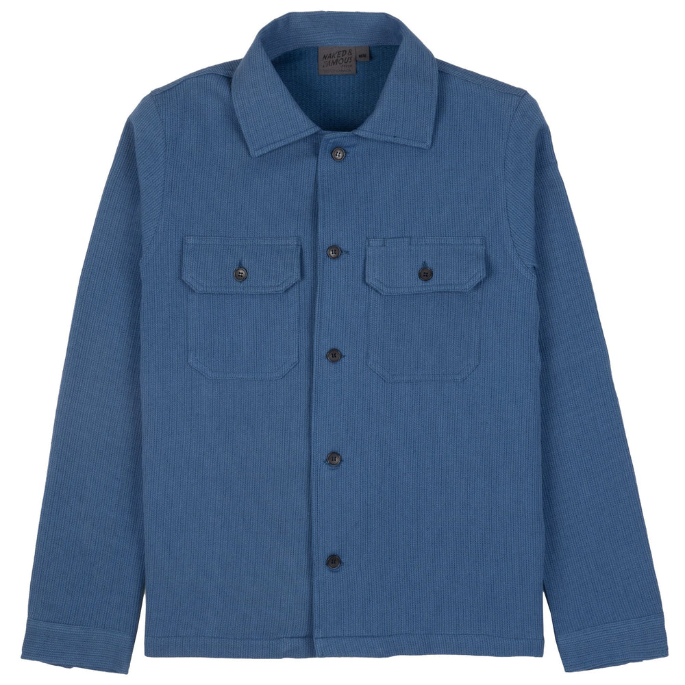 Work Shirt - Loose Weave Dobby - Pale Indigo by Naked & Famous Denim