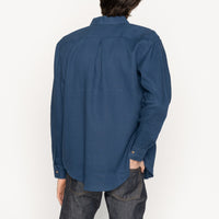 Easy Shirt - French Linen Fine Canvas - Blue | Naked & Famous Denim